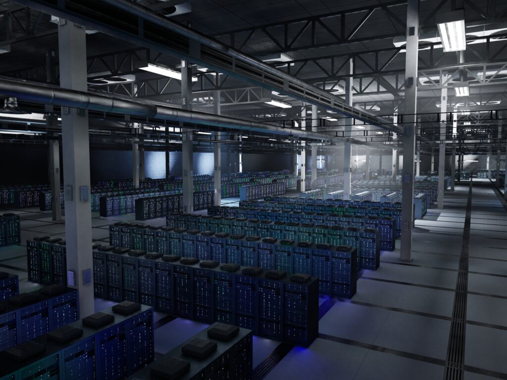 Server cabinets in data center maintaining large scale AI datasets oneworldlogixcom data center shifting