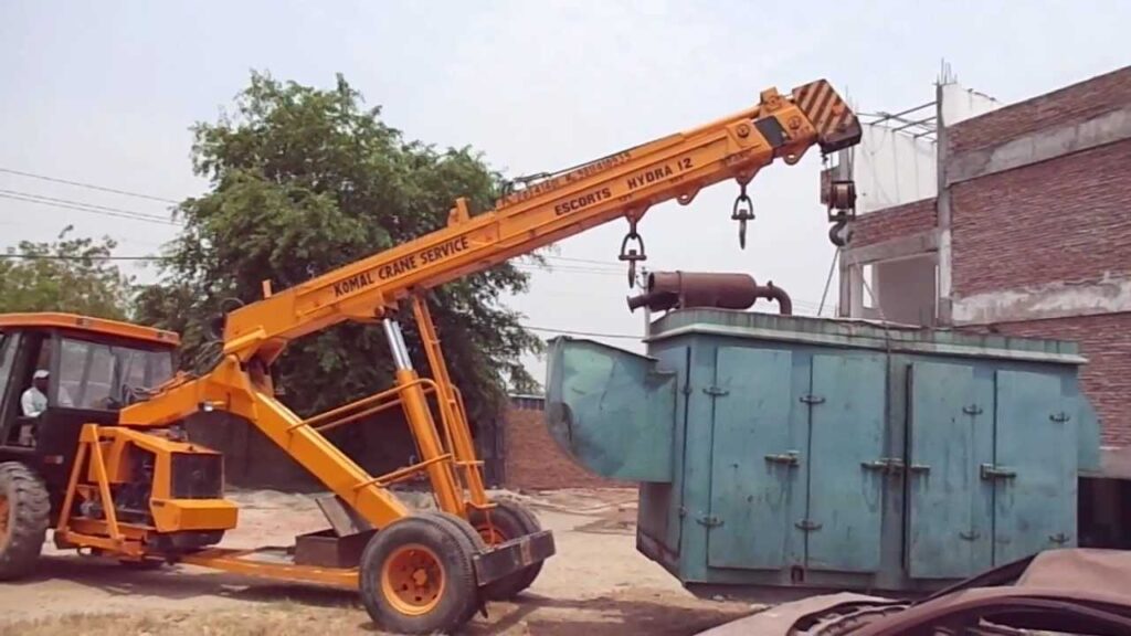 industrial equipment moving