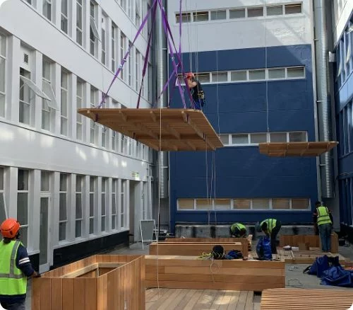 heavy machinery shifting