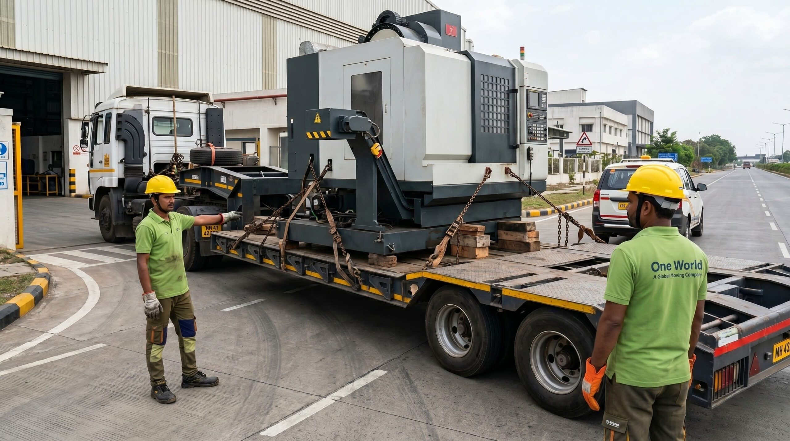 heavy machine transport india factory relocation