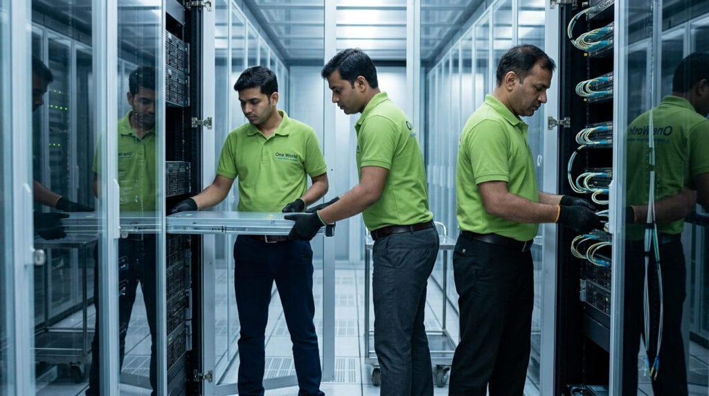 one world logix data center migration war zone relocation
