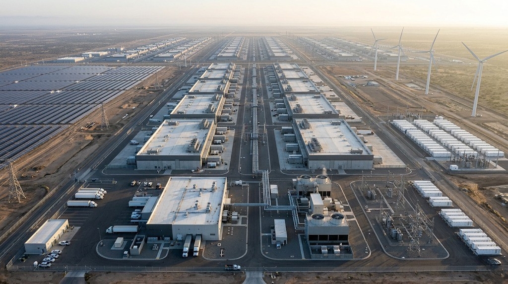 Reliance Jamnagar 3 gigawatt AI data center campus world largest