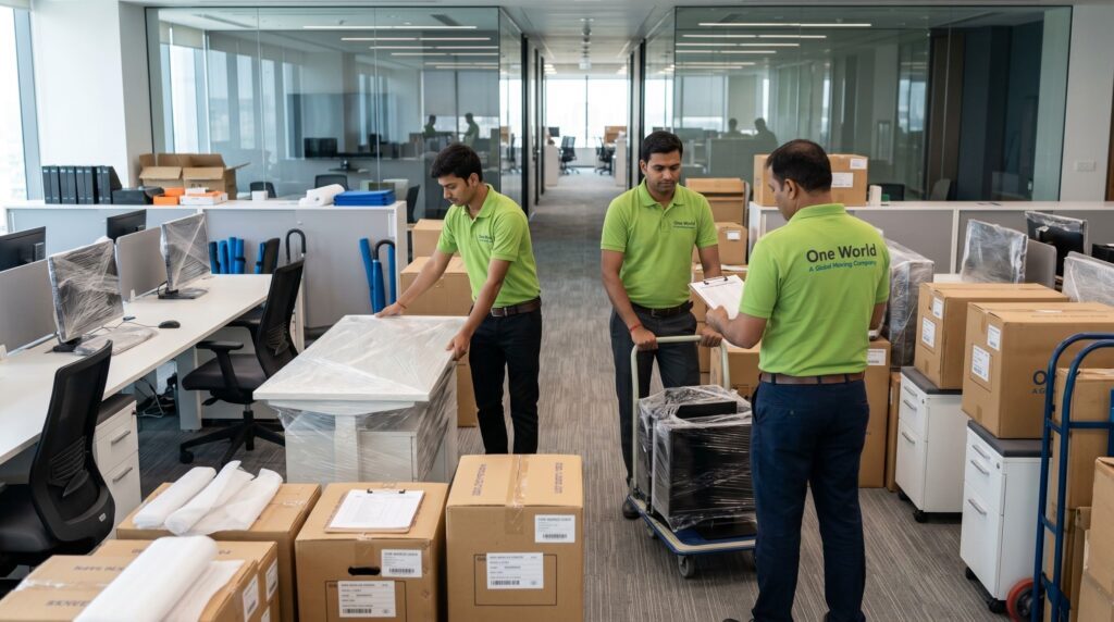 One World Logix office relocation services India zero downtime