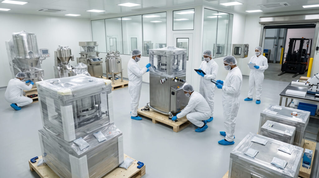 Pharma Plant Relocation 2026: Critical US Tariff Guide pharma plant relocation cleanroom equipment packing international freight India USA