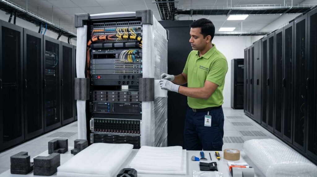 Best Office Relocation Companies in India (2026 Guide) IT safe office relocation India server network equipment