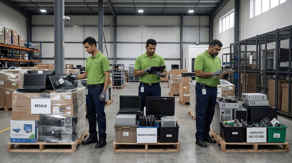 ITAD IT asset disposal e waste recycling data center India 1