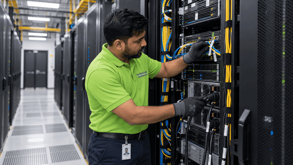 data center migration field engineers server reconnection India
