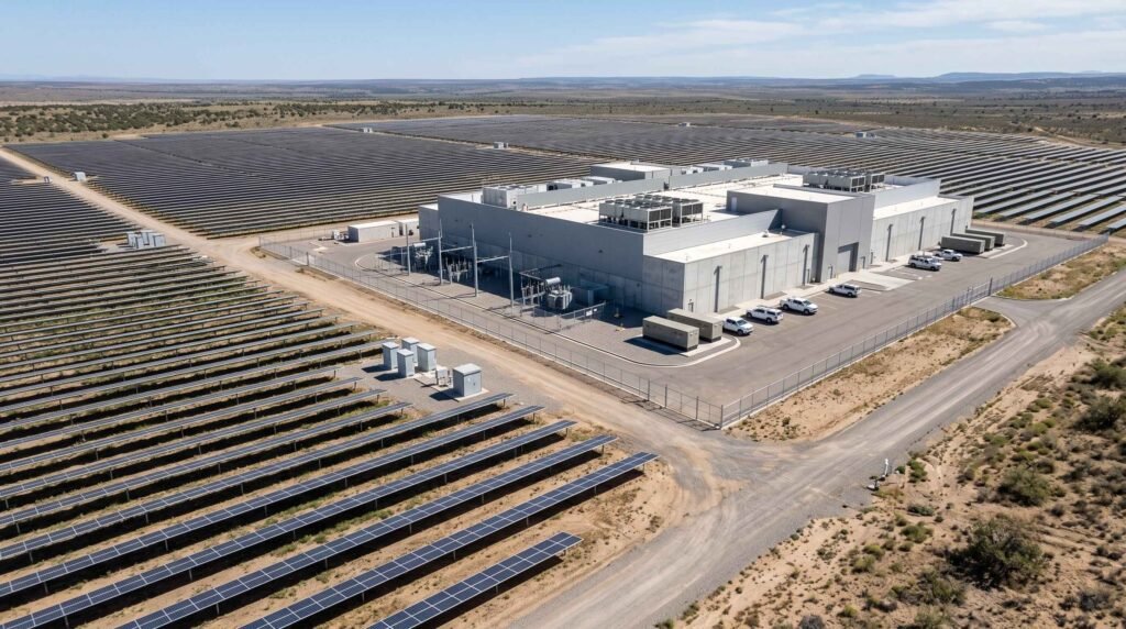 green solar powered data centre relocation clean energy