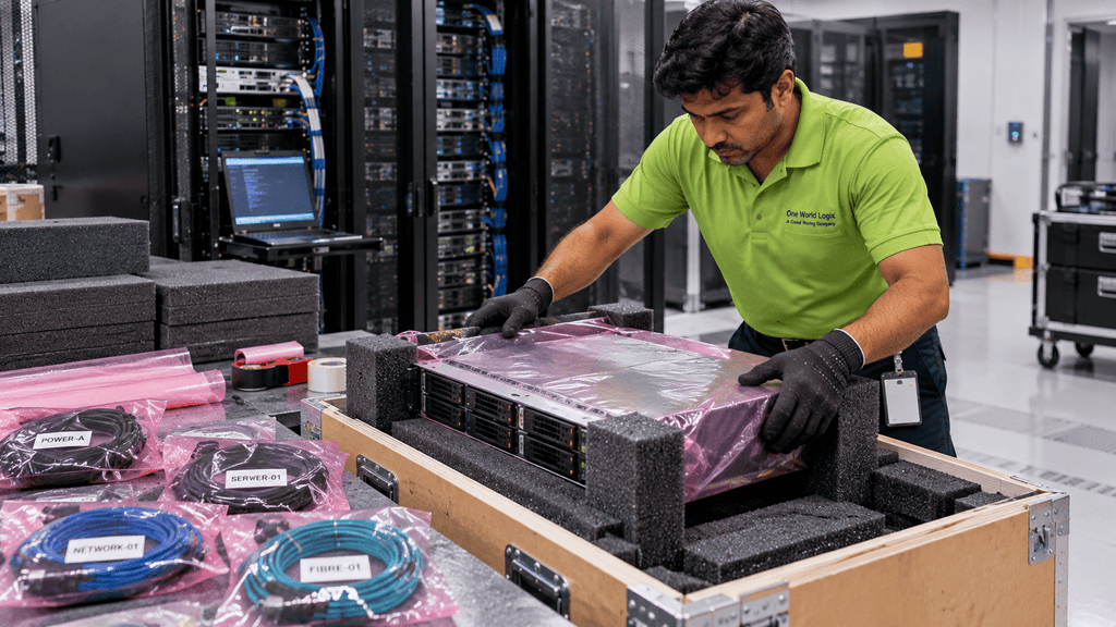 server rack anti static packing shock protected transport India