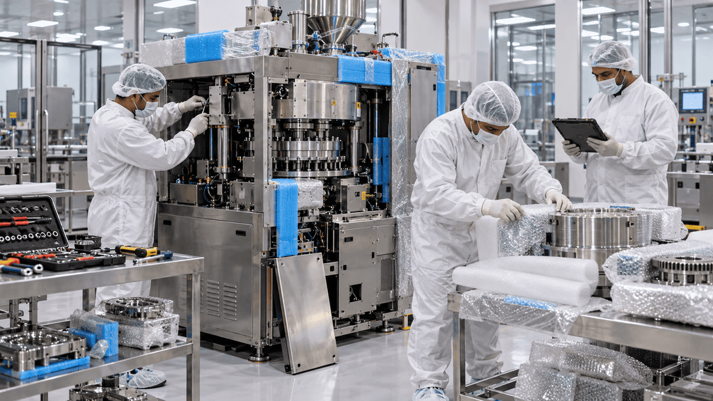 Pharma Equipment Relocation India: Critical 2026 Guide pharma equipment contamination control cleanroom packing relocation